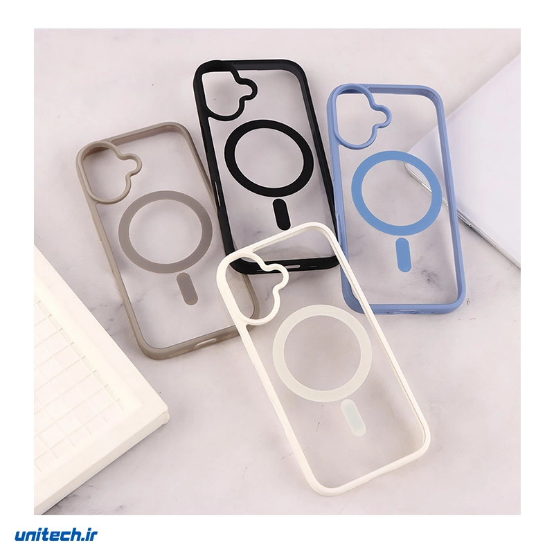 قاب PC مگ سیف آیفون iPhone 16 دور رنگی مناسب iphone 161